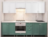 Bucătărie Bafimob Iulia Modern 2.6m Light Green/White Mat imaginea #1 — magazin online Desire.md