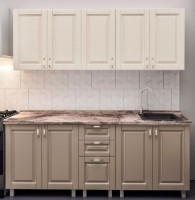 Bucătărie Bafimob Lena Classic 1.6m Cappuccino/Beige Mat imaginea #1 — magazin online Desire.md