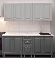 Bucătărie Bafimob Lena Classic 1.6m Light Grey/Grey Mat imaginea #1 — magazin online Desire.md