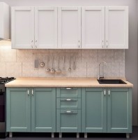 Bucătărie Bafimob Lena Modern 1.8 Light Green/White Mat imaginea #1 — magazin online Desire.md