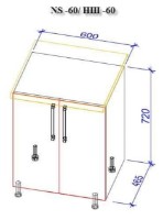 Bucătărie Bafimob Lena Modern 1.6m Light Grey/Grey Mat imaginea #3 — magazin online Desire.md