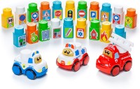 Set jucării transport Molto Blocks (19458)