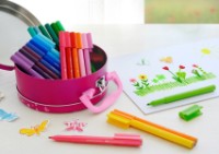 Набор фломастеров Faber-Castell Connector Handbag 33pcs фото №2 — интернет-магазин Desire.md
