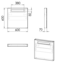 Зеркало для ванной Imprese Netka M6001Dr фото №2 — интернет-магазин Desire.md