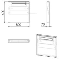 Oglindă baie Imprese Netka M8001W imaginea #3 — magazin online Desire.md