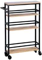 Etajeră Kesper Black/Wood (27842)