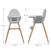Scaun de masa Kinderkraft Fini 2 Gray (KHFINI02GRY0000) imaginea #2 — magazin online Desire.md