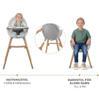 Scaun de masa Kinderkraft Fini 2 Gray (KHFINI02GRY0000) imaginea #5 — magazin online Desire.md