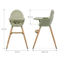 Scaun de masa Kinderkraft Fini 2 Green (KHFINI02GRE0000) imaginea #2 — magazin online Desire.md