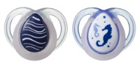 Пустышка Tommee Tippee Night Time Orthodontic 0-6m TT0174 Seahorse 2pcs фото №1 — интернет-магазин Desire.md