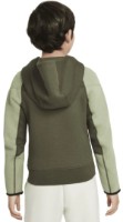 Детская толстовка Nike B Nsw Tech Flc Fz Cargo Khaki/Oil Green/Black, s.L фото №2 — интернет-магазин Desire.md