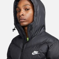 Geacă pentru bărbați Nike M Nk Sf Wr Pl-Fld Hd Jkt Black/Sail, s.M imaginea #3 — magazin online Desire.md