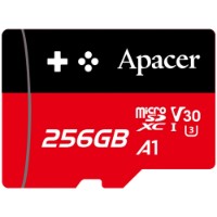 Сard de memorie Apacer microSDXC 256Gb UHS-I U3 V30 A1 (AP256GMCSX10U7-RAGC)