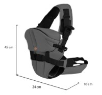 Marsupiu pentru copii Cangaroo Carry-Go Dark Grey imaginea #2 — magazin online Desire.md