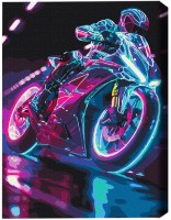 Tablou pe numere Brushme Viteză neon cu cerneală fluorescentă (BS54134)