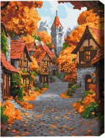 Tablou pe numere Brushme Orașul octombrie (BS54183)