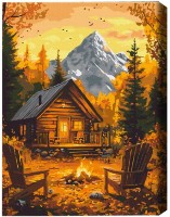 Tablou pe numere Brushme Căldura focului de toamnă (BS54169FC)