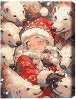 Tablou pe numere Brushme Îmbrățișări polare (BS53851)