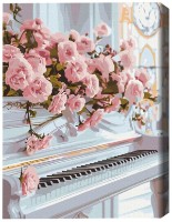 Tablou pe numere Brushme Pian romantic (BS54045)