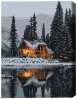 Картина по номерам Brushme Снежная ночь (RBS52498FC)