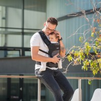 Кенгуру для новорожденных Kikka Boo Hoody Knit Black фото №3 — интернет-магазин Desire.md