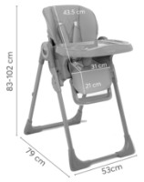 Стульчик для кормления Kikka Boo Comfy Mint фото №5 — интернет-магазин Desire.md