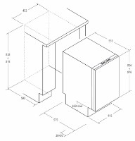 Maşină de spălat vase încorporabilă Candy CI1C7SB1FA imaginea #5 — magazin online Desire.md