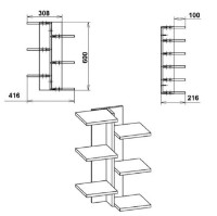 Raft de perete Компанит П-16 Fag imaginea #2 — magazin online Desire.md
