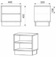Noptieră Компанит ПКТ-7 Stejar Sonoma imaginea #2 — magazin online Desire.md