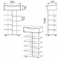 Обувница Компанит ТО-15 Нимфея Альба фото №2 — интернет-магазин Desire.md