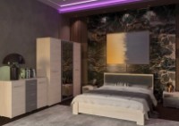 Комод Yasen Бари 2Д3Ш Гикори Рокфорд Светлый/Графит Серый фото №2 — интернет-магазин Desire.md