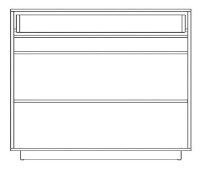 Comodă Yasen Geneva 1S3D Wenge Magic/Stejar Sonoma Truffle imaginea #3 — magazin online Desire.md