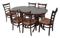 Комплект для столовой Evelin HV-24V Chocolate + 6 Coco Chocolate/F-789 Brown фото №1 — интернет-магазин Desire.md