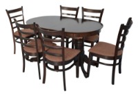 Комплект для столовой Evelin HV-31N Chocolate + 6 Coco Chocolate/F-789 Brown фото №1 — интернет-магазин Desire.md