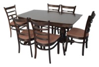 Комплект для столовой Evelin HV-32V Chocolate + 6 Coco Chocolate/F-789 Brown фото №1 — интернет-магазин Desire.md