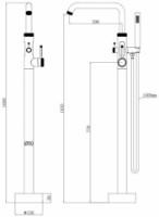 Смеситель для ванны Aifol Vela (114212) фото №2 — интернет-магазин Desire.md