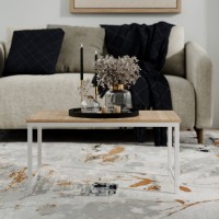 Журнальный столик MobiCasa Just Fiji Sonoma/White фото №4 — интернет-магазин Desire.md