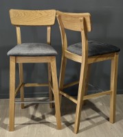 Scaun de bar MobiCasa Urbano Natur Wax Textil imaginea #5 — magazin online Desire.md