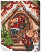 Картина по номерам Brushme Праздничные зайчики (RBS1016FC)