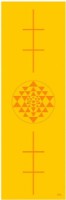 Covoraș fitness Bodhi Yoga Leela Big Yantra Yellow