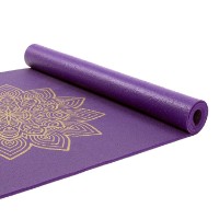 Covoraș fitness Bodhi Yoga Rishikesh Premium 60 Golden Mandala Purple imaginea #3 — magazin online Desire.md