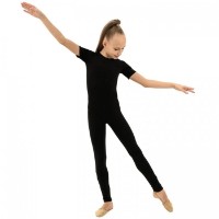 Гимнастическая одежда Grace Dance Jumpsuit Short Sleeve Black, s.110-116 фото №4 — интернет-магазин Desire.md