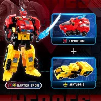 Figura Eroului ChiToys Transformer Dinoster Raptor Tron (EU580811) imaginea #6 — magazin online Desire.md