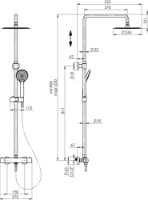 Set pentru duș Rubineta Olo + Thermo-15 (625047) imaginea #2 — magazin online Desire.md
