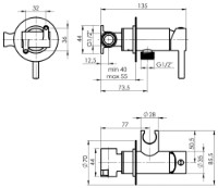 Гигиенический душ Rubineta Ultra BK (625127) фото №3 — интернет-магазин Desire.md