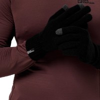 Manuși Jack Wolfskin Rib Glove Black, s.M imaginea #3 — magazin online Desire.md