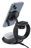 Încărcător Choetech 3-in-1 T585-F Black imaginea #2 — magazin online Desire.md