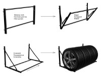 Полка для колёс Runden AS-SP03-000-S-9005 фото №4 — интернет-магазин Desire.md
