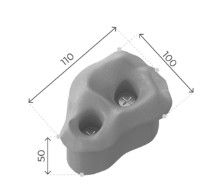 Зацепы для скалодрома Romana Dop23 12pcs Grey фото №3 — интернет-магазин Desire.md