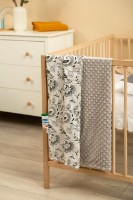 Plapumă pentru bebeluși Sensillo  Minky Grey Folk 75x100cm imaginea #2 — magazin online Desire.md